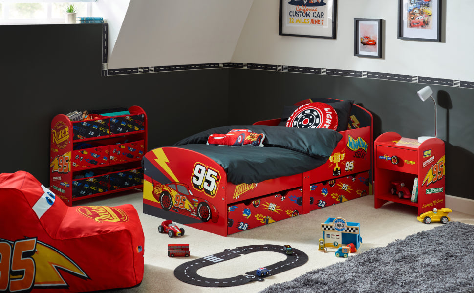 Table de Chevet Cars Rouge Flash McQueen