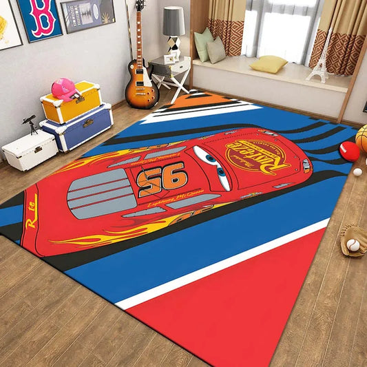 Tapis Cars McQueen Vue de Haut