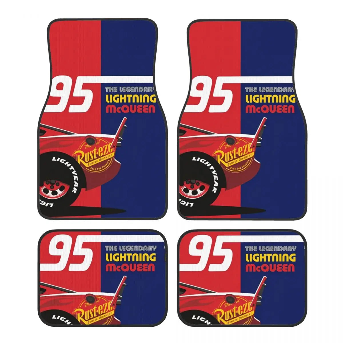 Tapis de Sol Cars pour Voiture - McQueen 95 Vintage