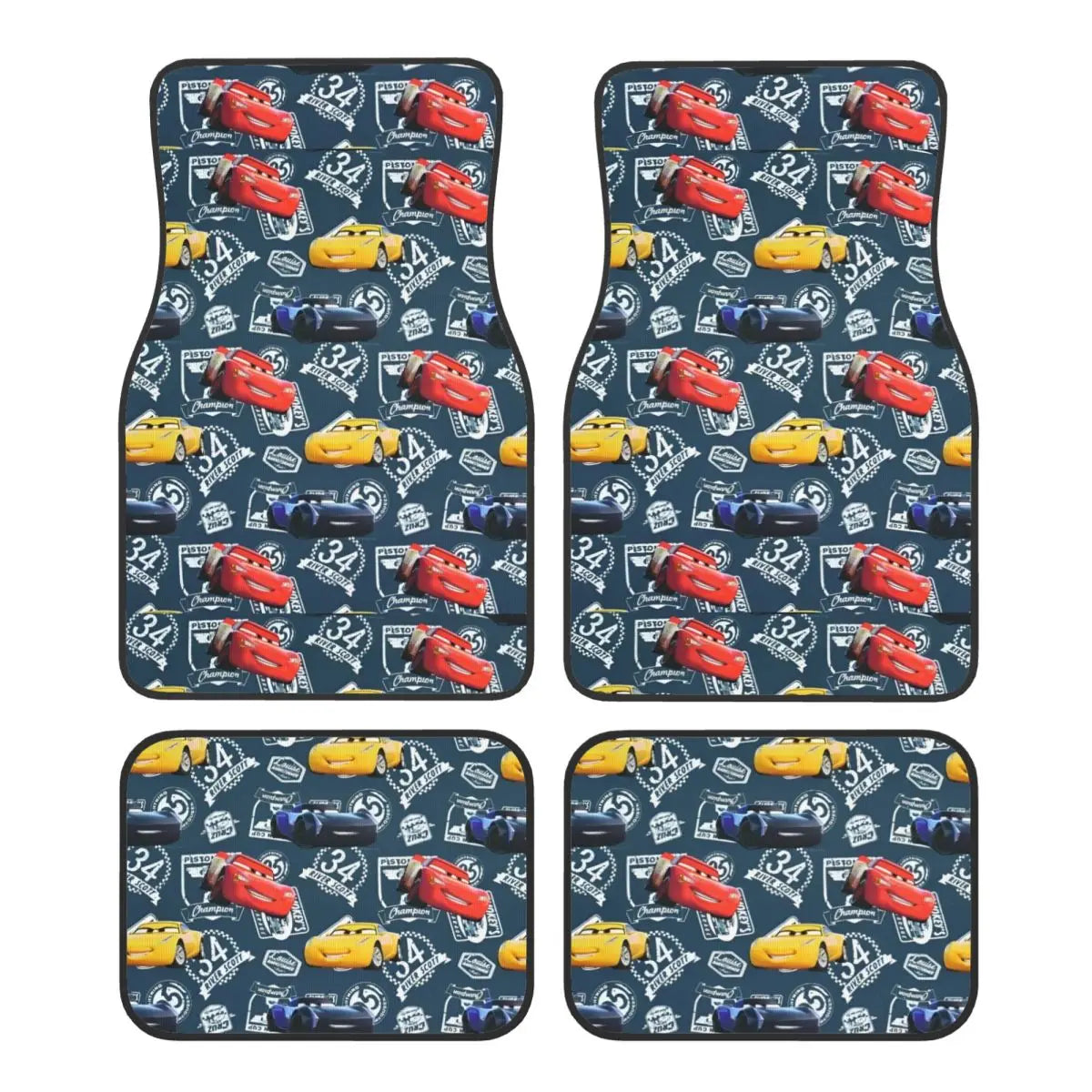 Tapis de Sol Cars pour Voiture - McQueen Storm et Cruz