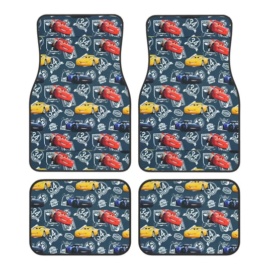 Tapis de Sol Cars pour Voiture - McQueen Storm et Cruz