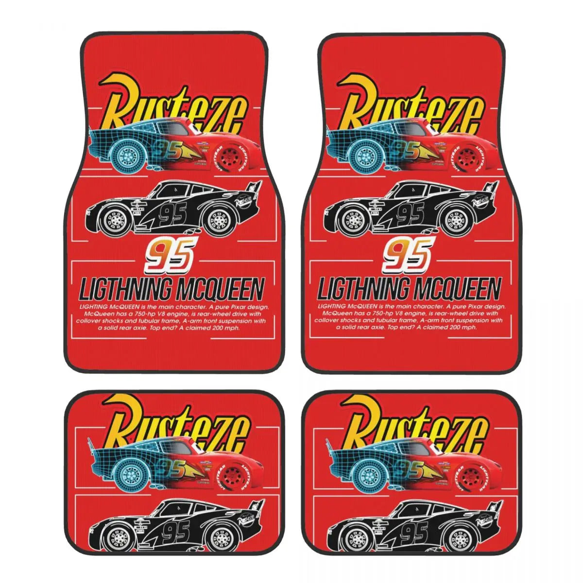 Tapis de Sol Cars pour Voiture - Rusteze