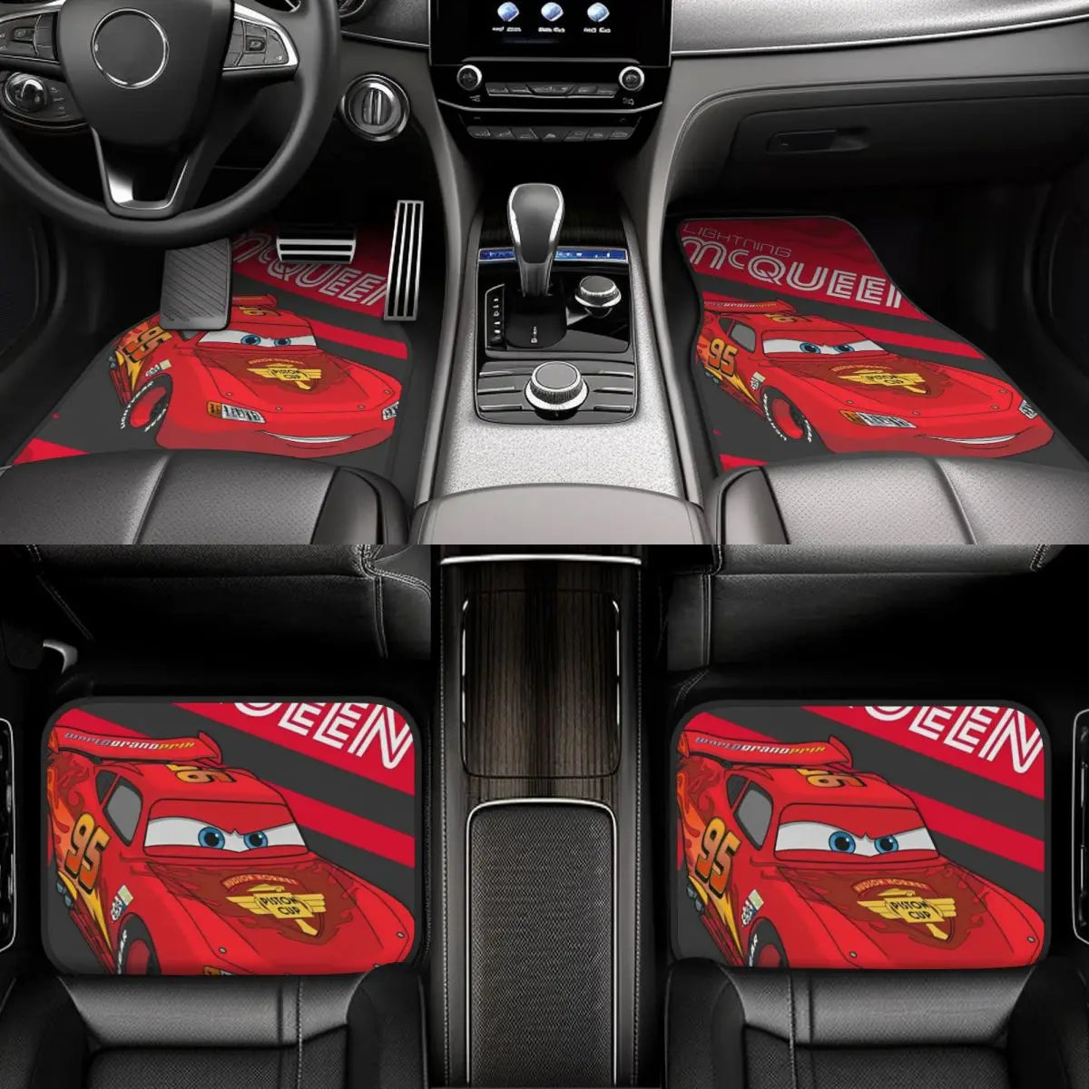 Tapis de Sol Cars pour Voiture - Sourire de McQueen